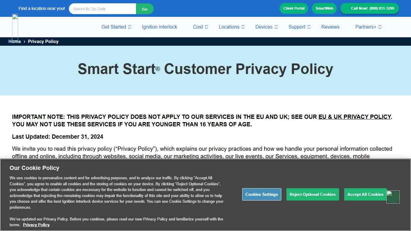 Privacy Policy Smart Start